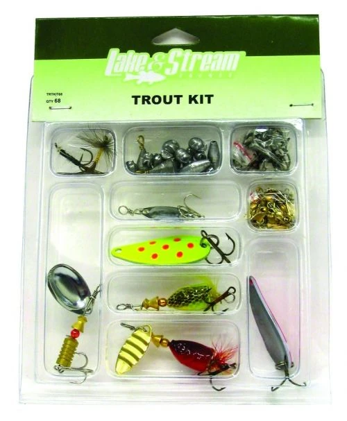 Lake & Stream 68-Piece Beginner Trout Kit 3 Lake & Stream 68-Piece Beginner Trout Kit