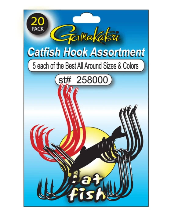 Gamakatsu Catfish Hook Assortment Variety Pack 3 Gamakatsu Catfish Hook Assortment Variety Pack