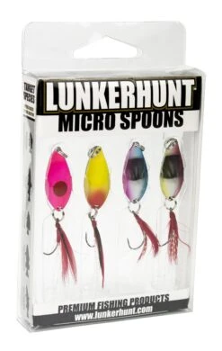Lunkerhunt Micro Spoon 4-Piece Multi Pack -Fishing Products Store 31537688936537
