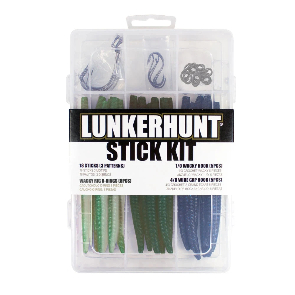 Lunkerhunt Assorted Wacky Rig 36-Piece Stickbait Kit 3 Lunkerhunt Assorted Wacky Rig 36-Piece Stickbait Kit