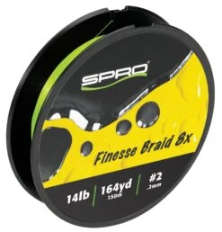 SPRO Finesse Braid 8x Lime Green 164 Yards -Fishing Products Store 39781710135385