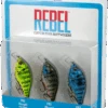 Rebel Bluegill Squarebill Crankbait 3-Piece Variety Pack -Fishing Products Store 40425940779097