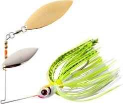 Booyah Double Willow Blade Spinnerbait -Fishing Products Store BYBW38646 chartwhiteshad