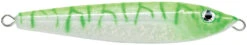 P-Line Laser Minnow 1 Oz. Jigging Spoon -Fishing Products Store PLM 22 HG GlowGreenTiger