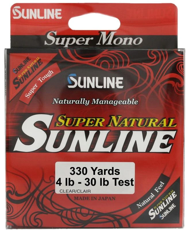 Sunline Super Natural Clear Monofilament 330 Yards 3 Sunline Super Natural Clear Monofilament 330 Yards