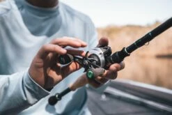 Quantum Energy S3 Baitcasting Reel -Fishing Products Store energy bc reel side lifestyle