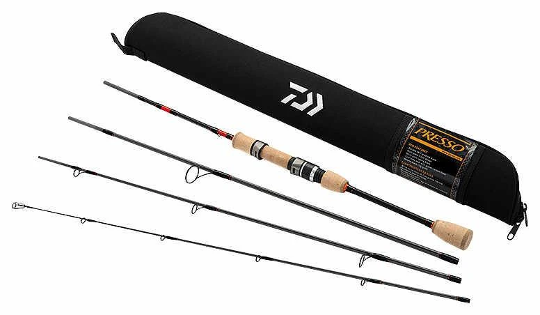 Daiwa Presso Ultralight 4-Piece Travel Spinning Rods 4 Daiwa Presso Ultralight 4-Piece Travel Spinning Rods - Image 2